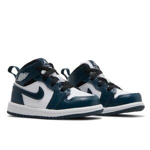 Nike Air Jordan 1 Mid (TD) - Armory Navy / White - size 10c